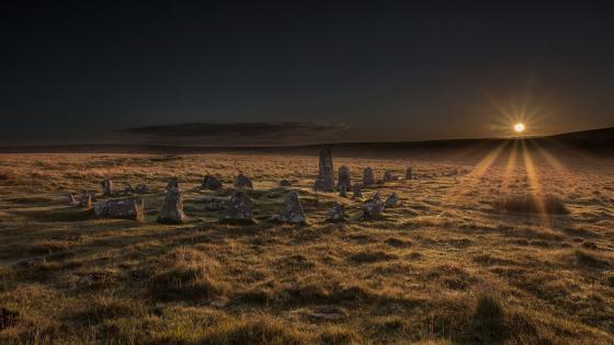 Stormy Evening Light And Dramatic Sky Over Wild Dartmoor In The UK. . Stock  Photo, Picture and Royalty Free Image. Image 104934453.