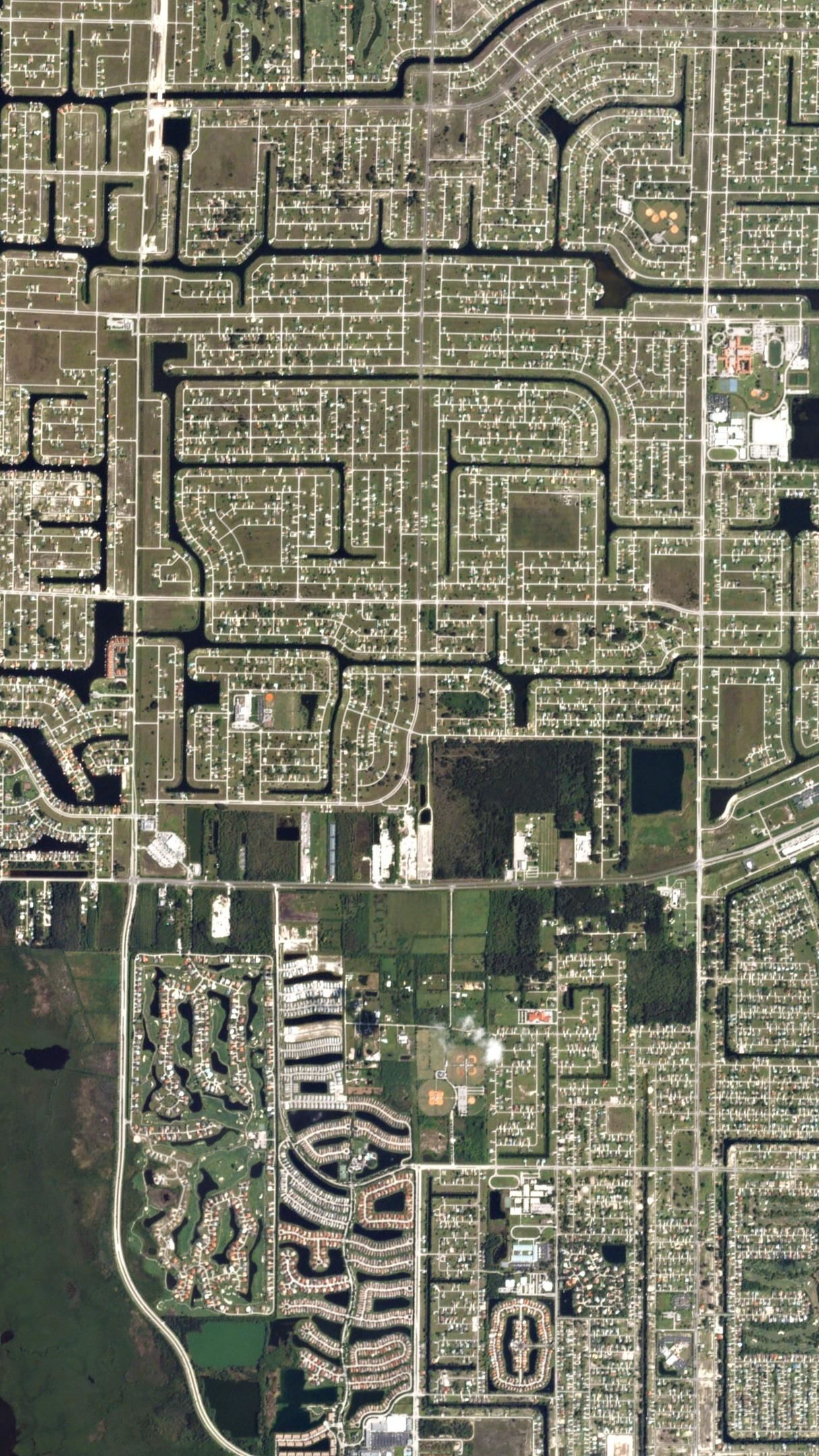 Planet Labs Satellite Image of Cape Coral, Florida - backiee