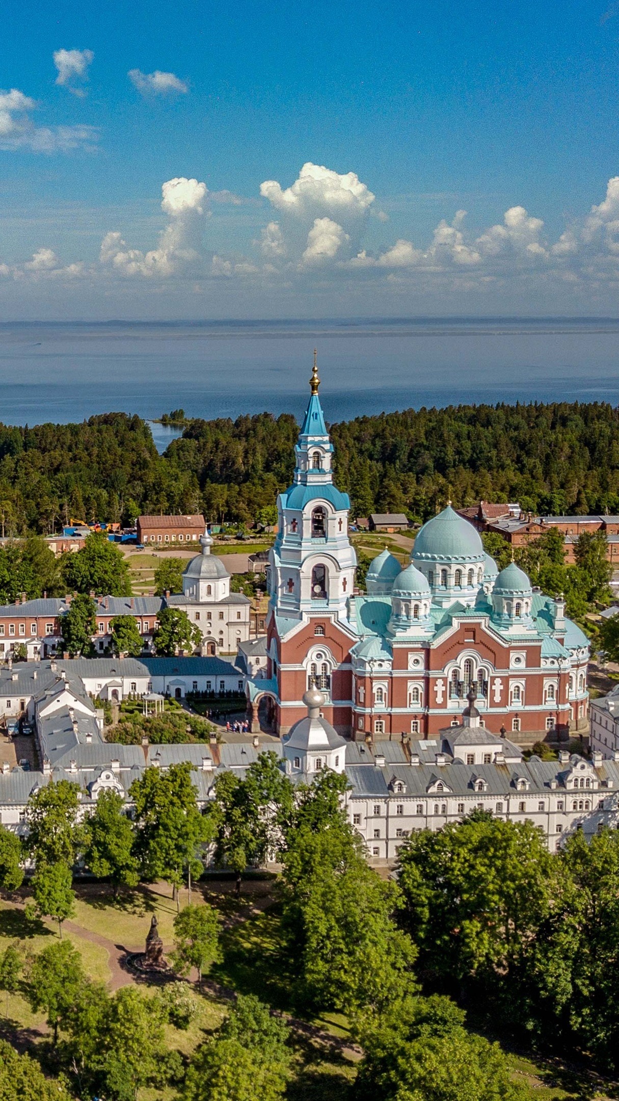 Valaam Monastery by the Lake - backiee