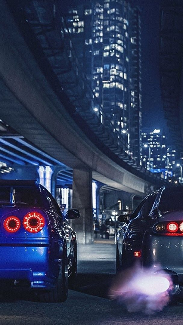 Nissan Skyline GTR-R34 and Toyota Supra MK4 - backiee